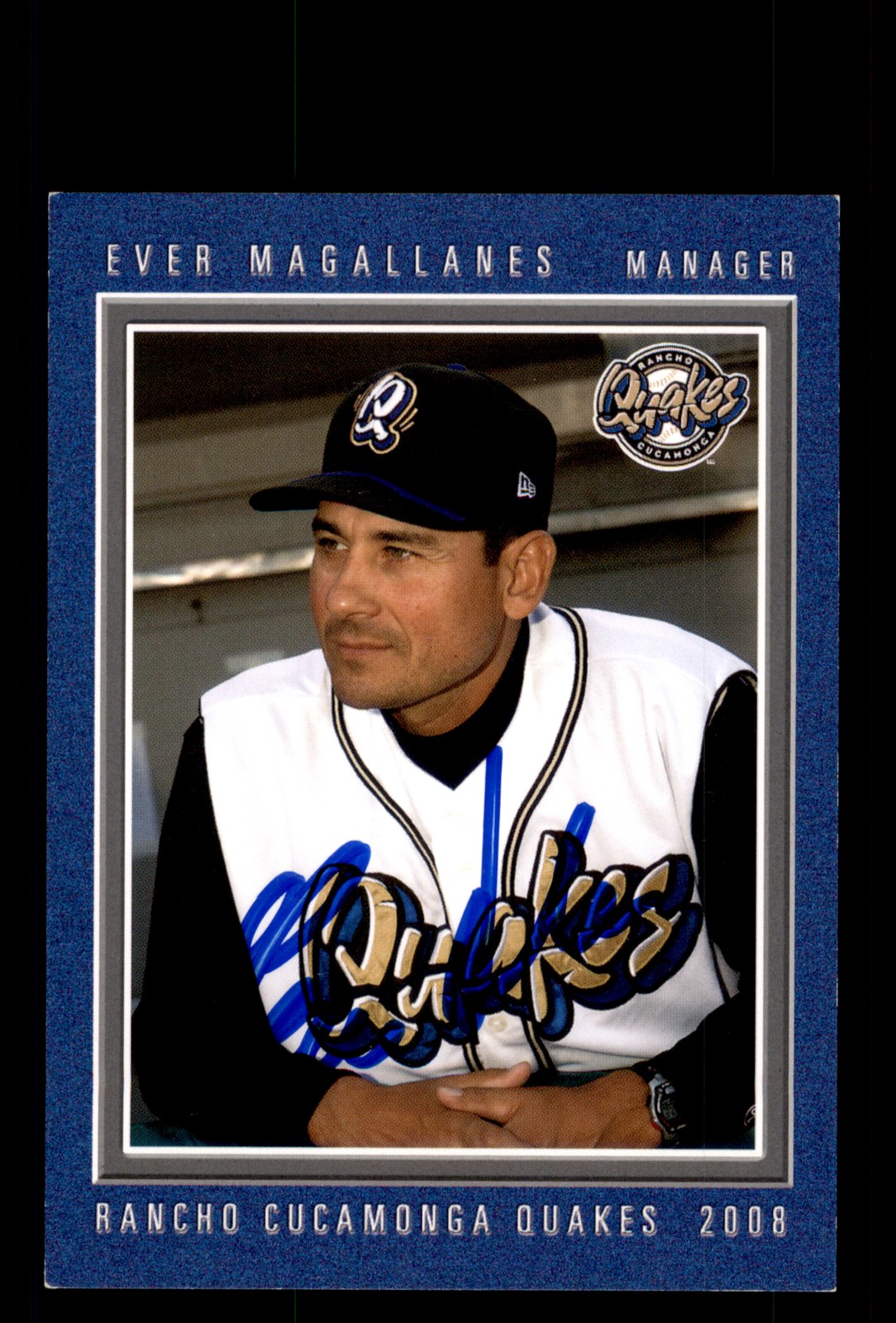 Signed Baseball Card Auto Ever Magallanes 2008 Rancho Cucamonga Quakes