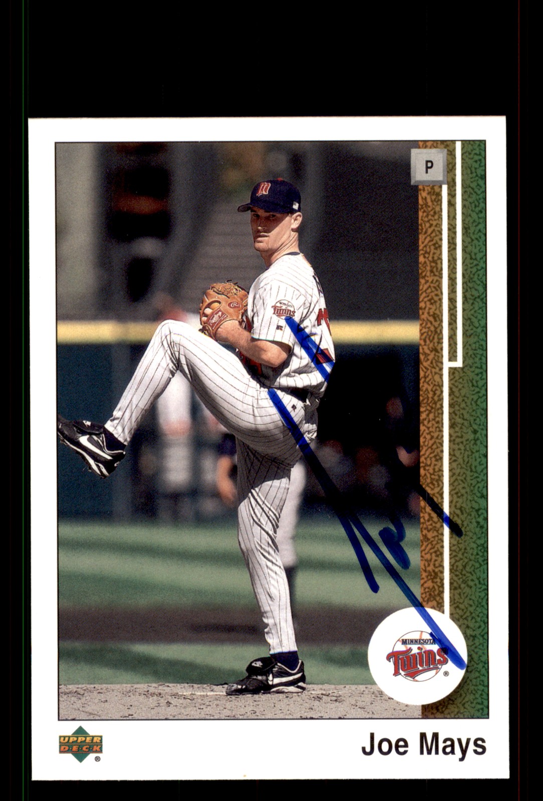 Signed Baseball Card Auto Joe Mays 2002 UD Authentics #68 Minnesota Twins