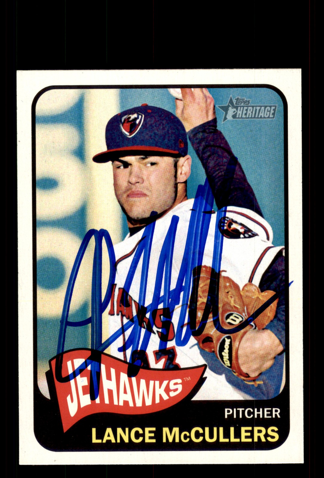 Signed Baseball Card Auto Lance McCullers 2014 Topps Heritage Minor League #57