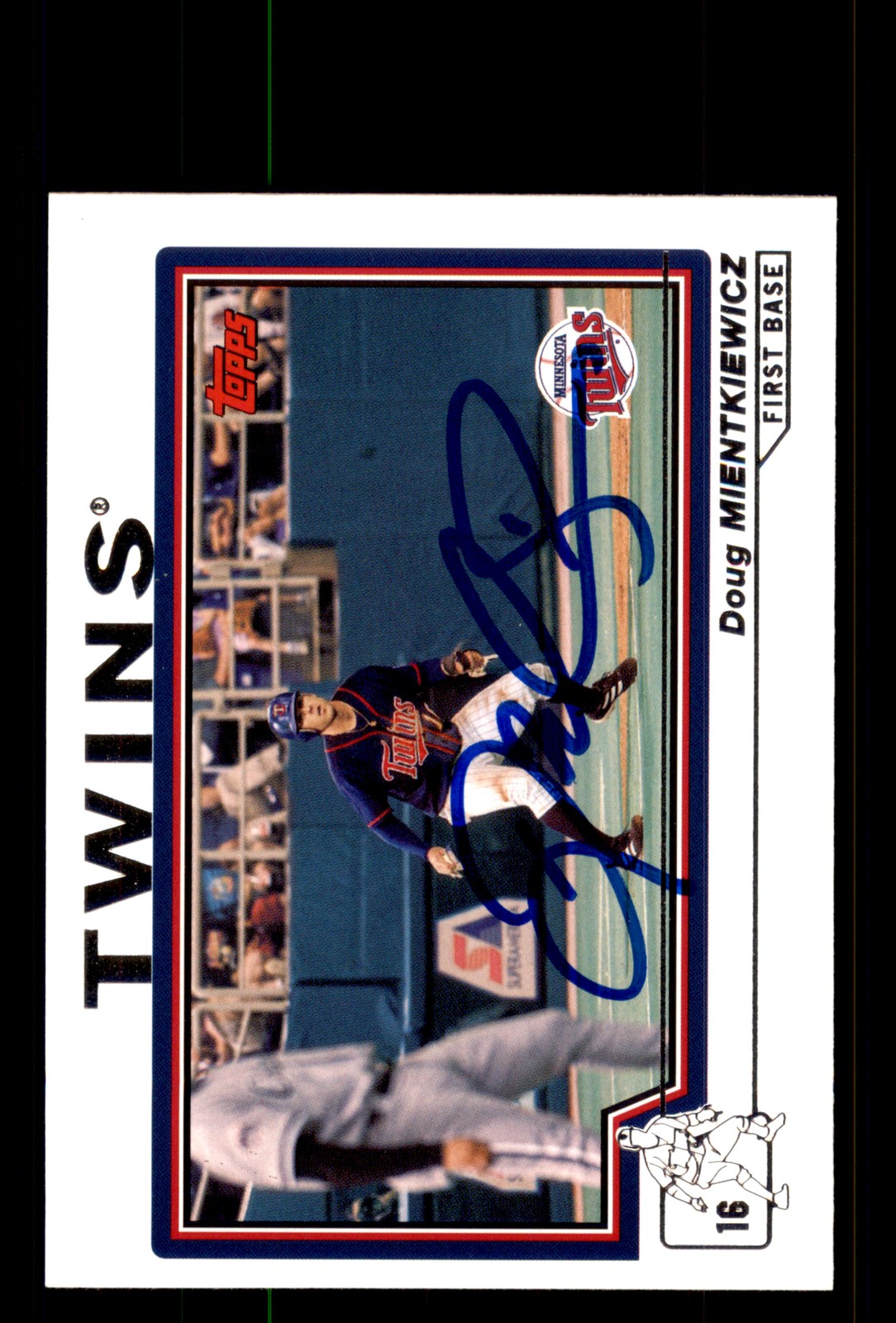 Signed Baseball Card Auto Doug Mientkiewicz 2004 Topps #243 Minnesota Twins