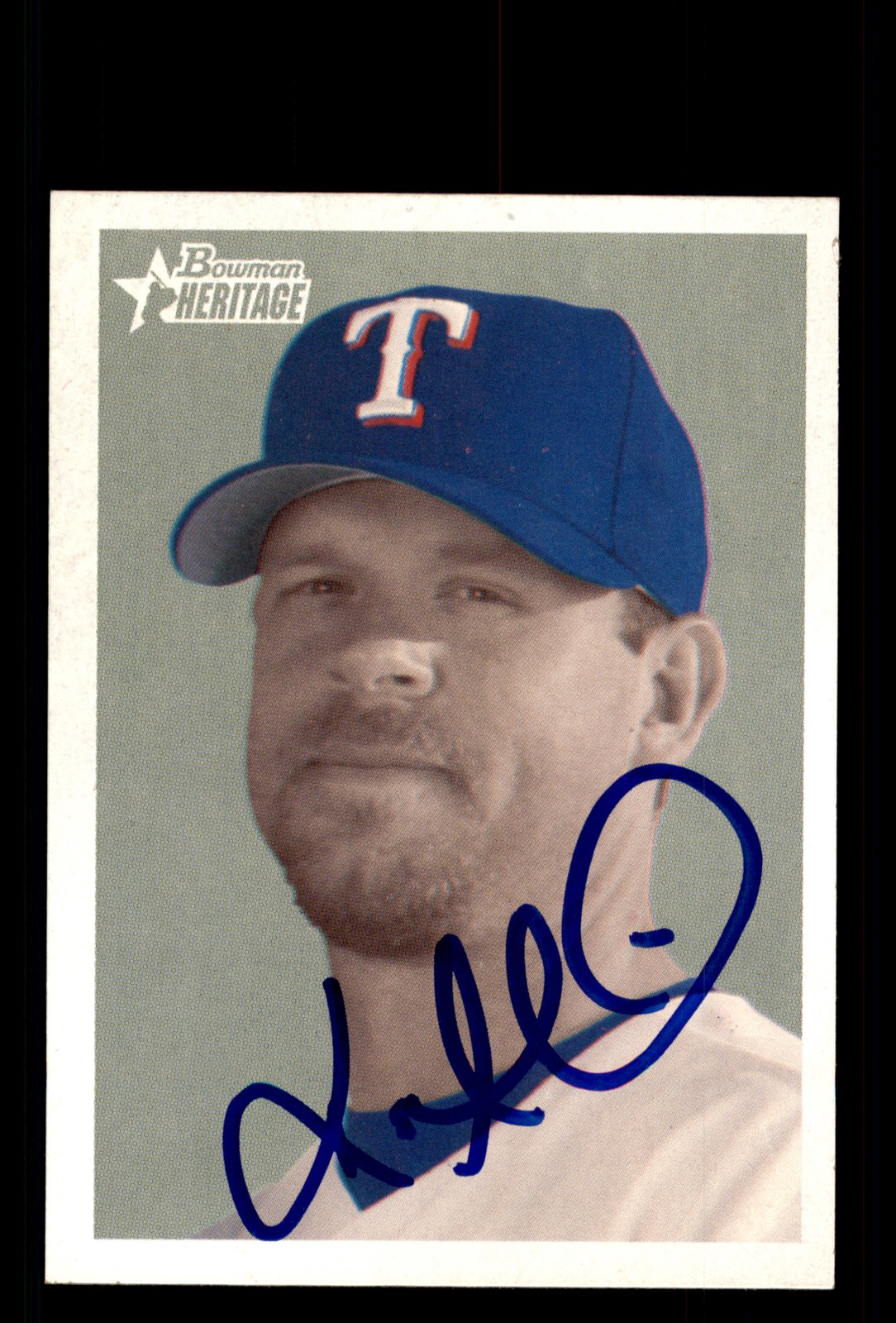Signed Baseball Card Auto Kevin Millwood 2006 Bowman Heritage #29 Texas Rangers