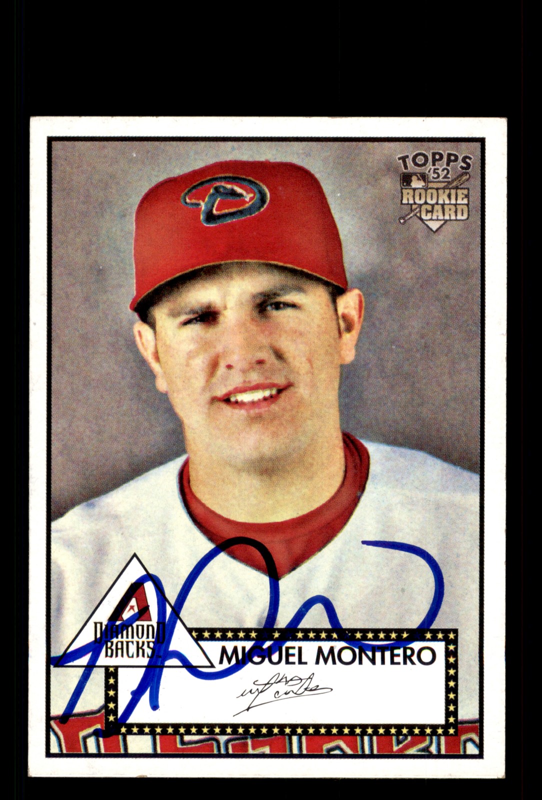 Signed Baseball Card Auto Miguel Montero 2007 Topps Rookie 52 #41 Diamondbacks