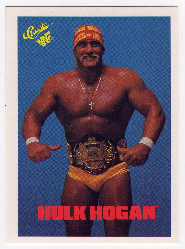 Hulk Hogan 1990 Classic WWF Wrestling Trading Card #1 - (Lot of 7)