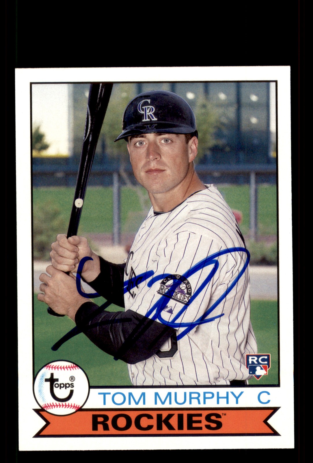 Signed Baseball Card Auto Tom Murphy 2016 Topps Archives #174 Colorado Rockies