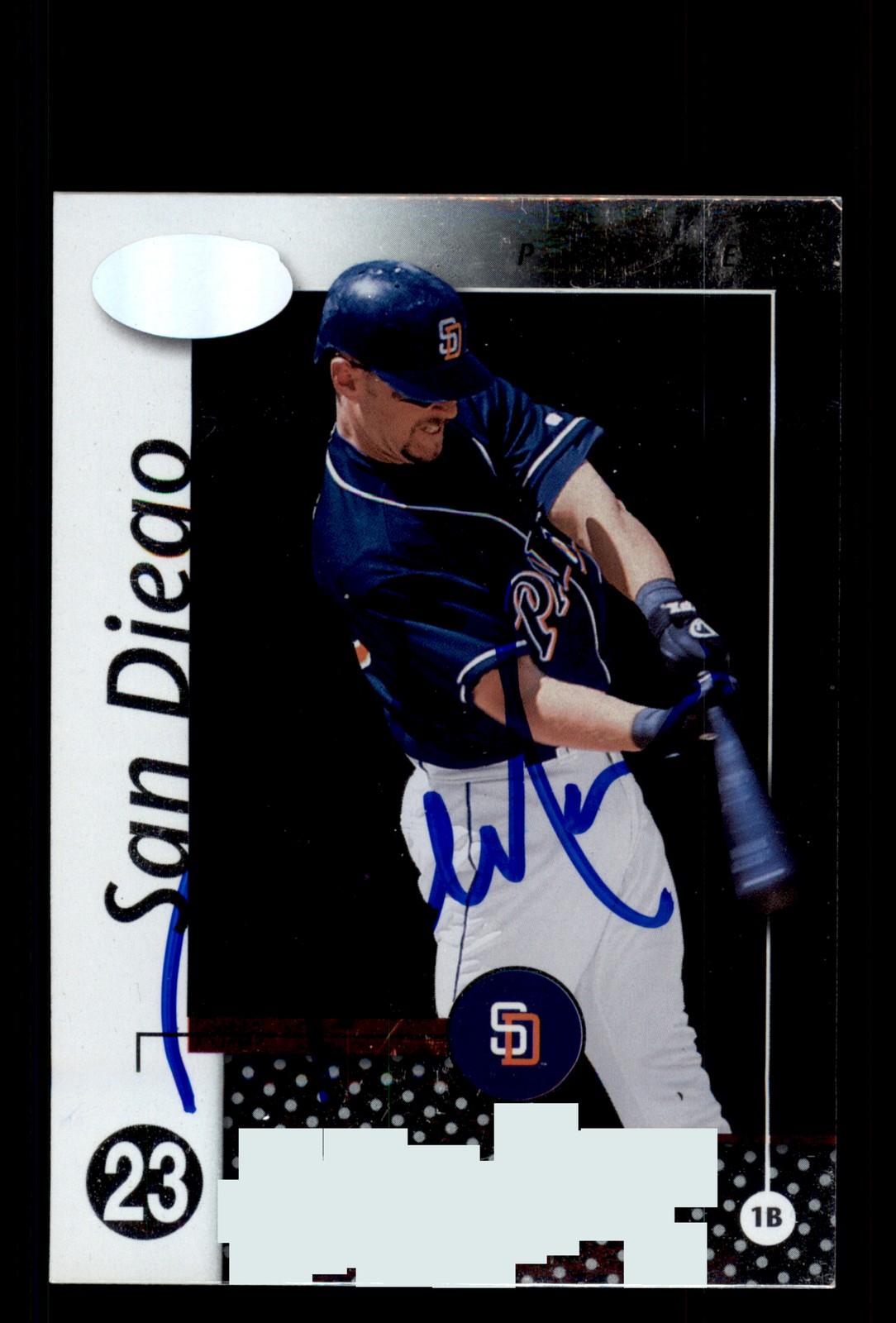 Signed Baseball Card Auto Phil Nevin 2002 Leaf Certified #83 San Diego Padres