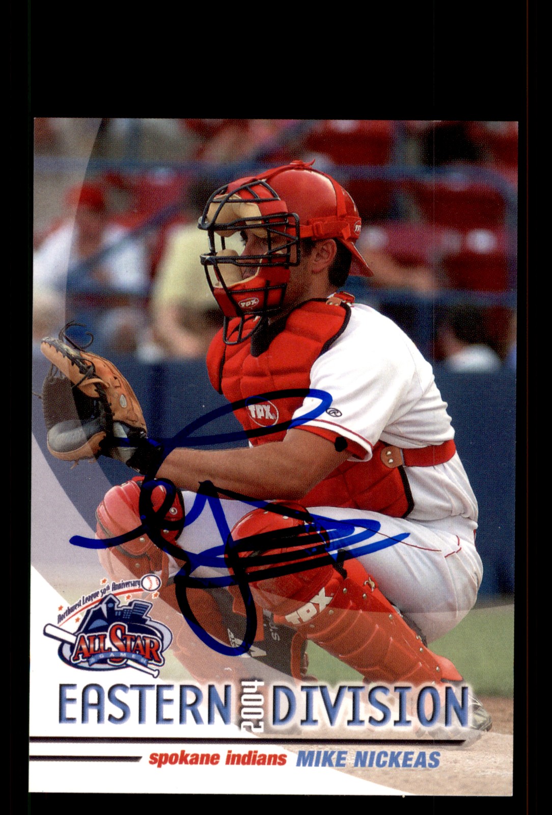 Signed Baseball Card Auto Mike Nickeas 2004 Northwest League All-Stars