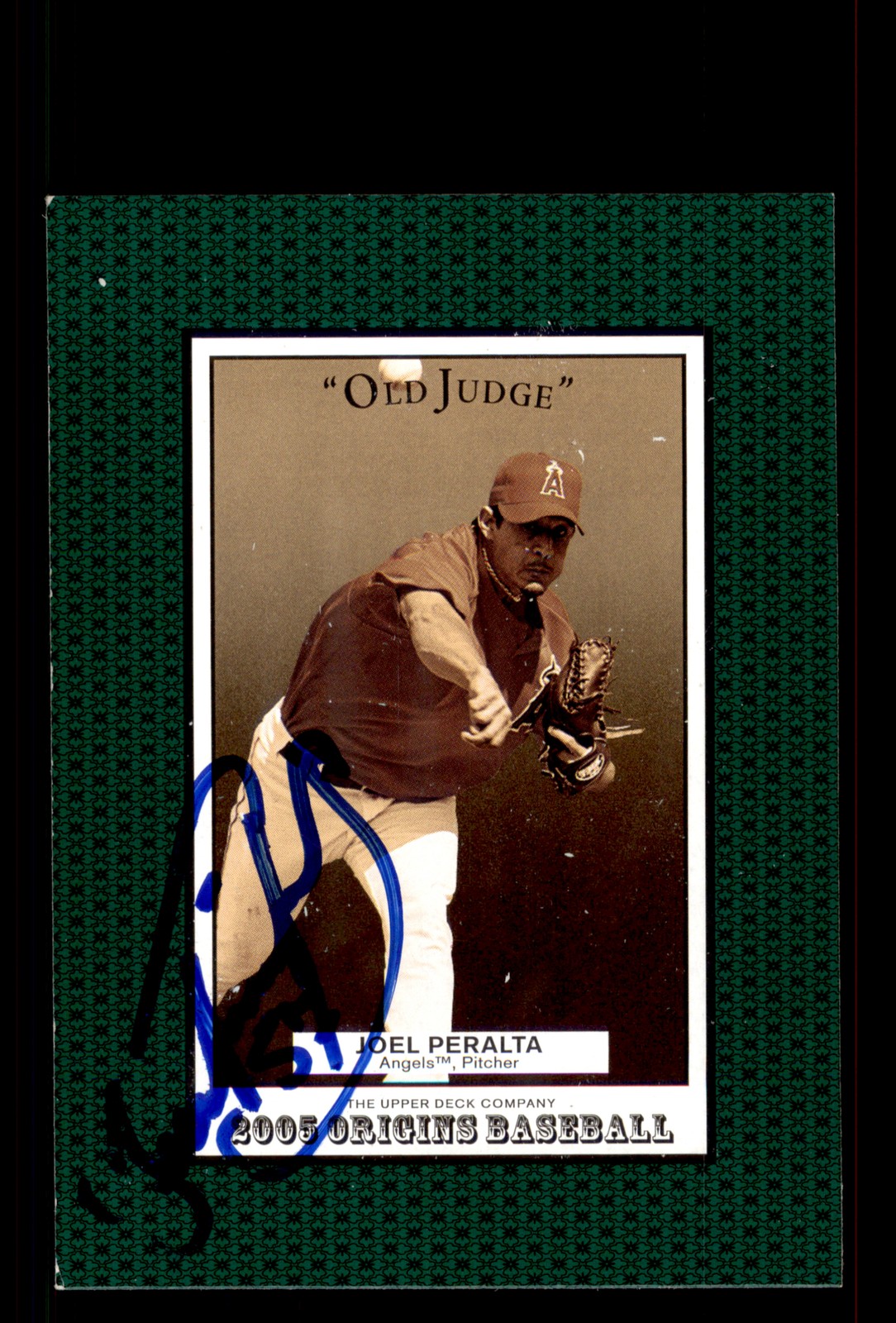 Signed Baseball Card Auto Joel Peralta 2005 UD Origins #237 Los Angeles Angels