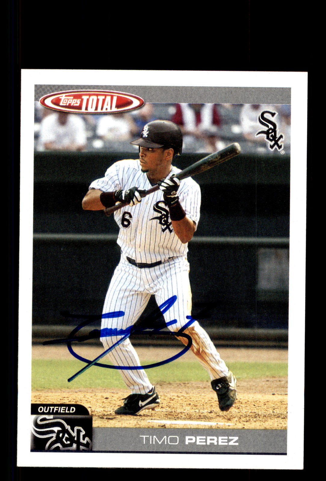 Signed Baseball Card Auto Timo Perez 2004 Topps Total #551 Chicago White Sox