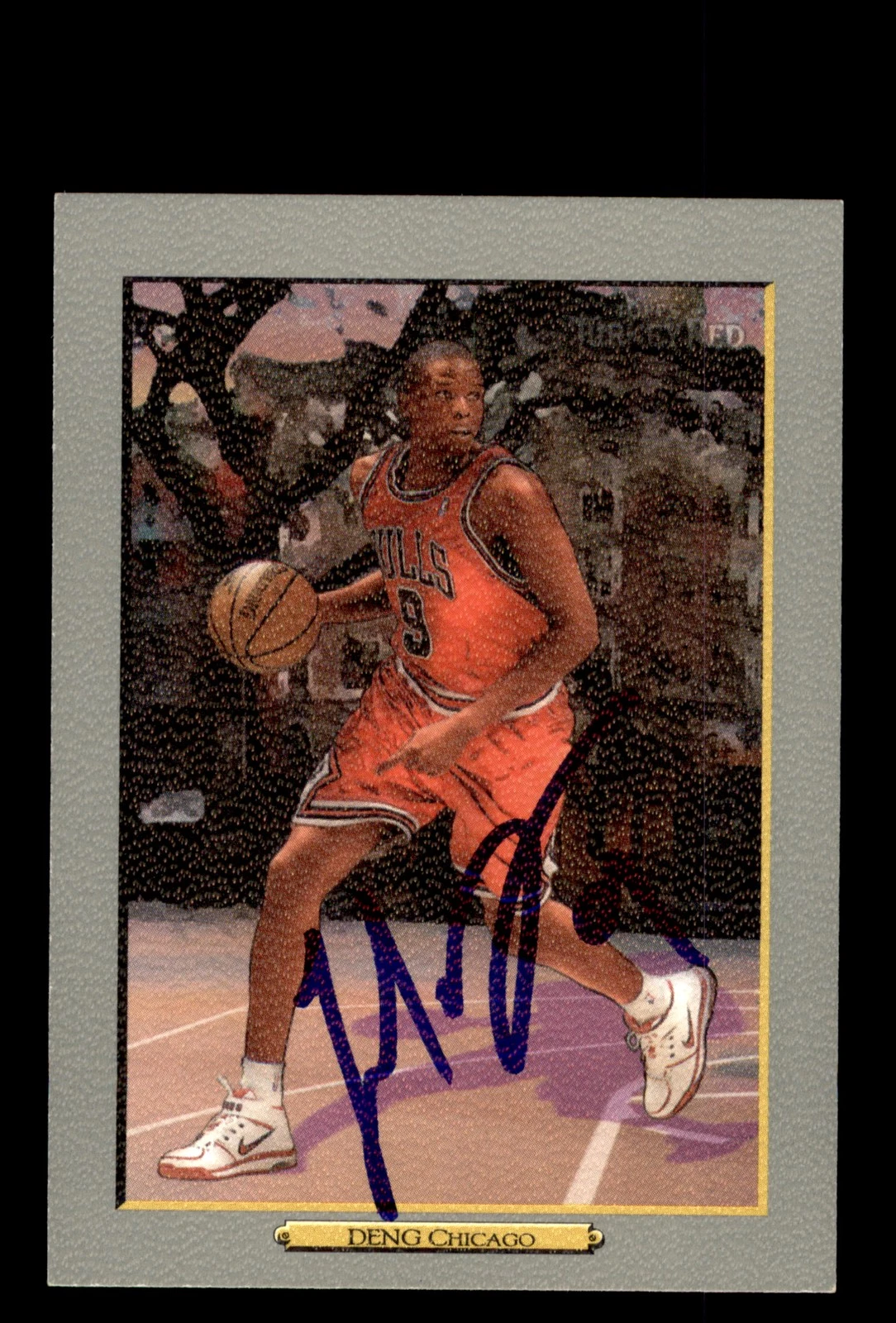 Signed Basketball Card Auto Luol Deng 2006-07 Topps Turkey Red #85 Chicago Bulls