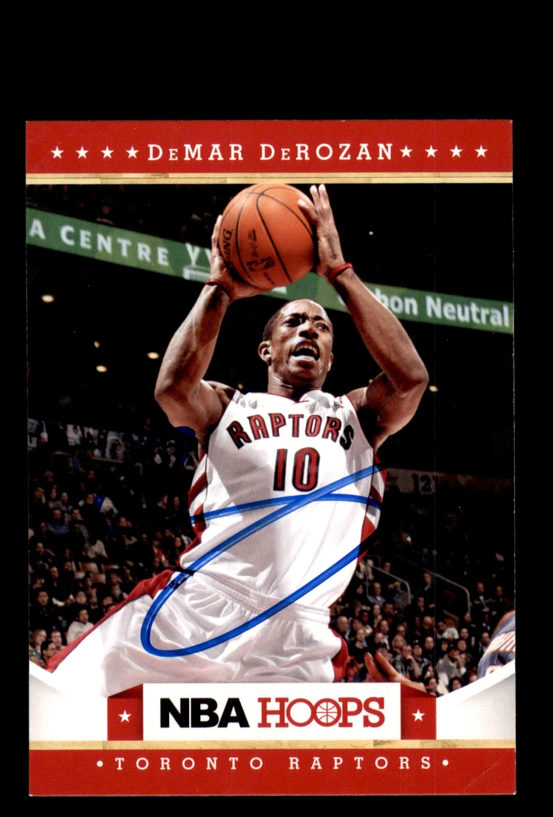 Signed Basketball Card Auto DeMar DeRozan 2012-13 Hoops #31 Toronto Raptors