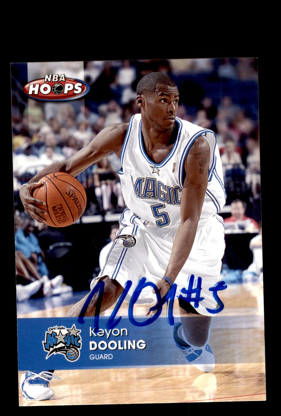 Signed Basketball Card Auto Keyon Dooling 2005-06 Hoops #97 Orlando Magic