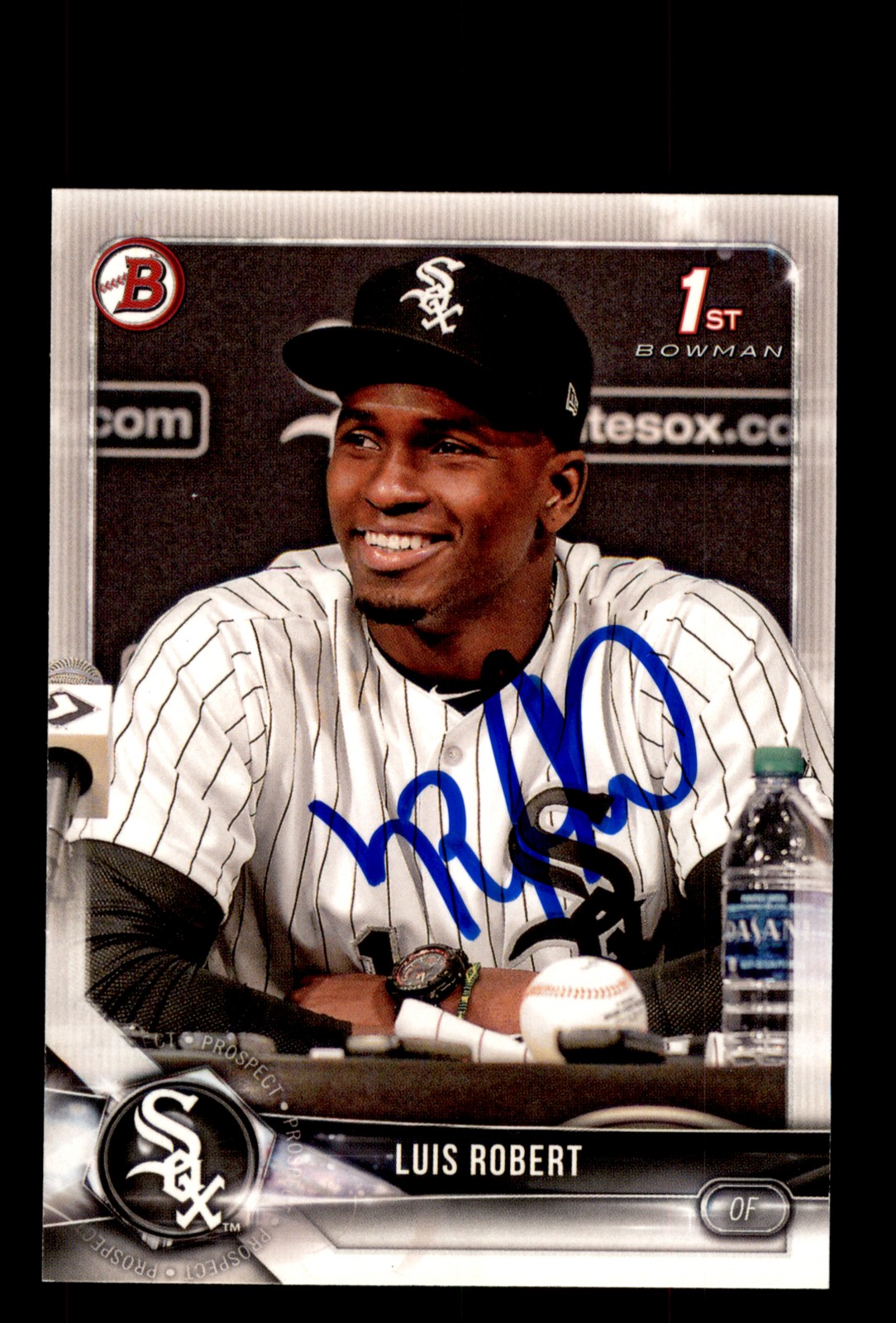 Signed Baseball Card Auto Luis Robert 2018 Bowman #BP21 Chicago White Sox