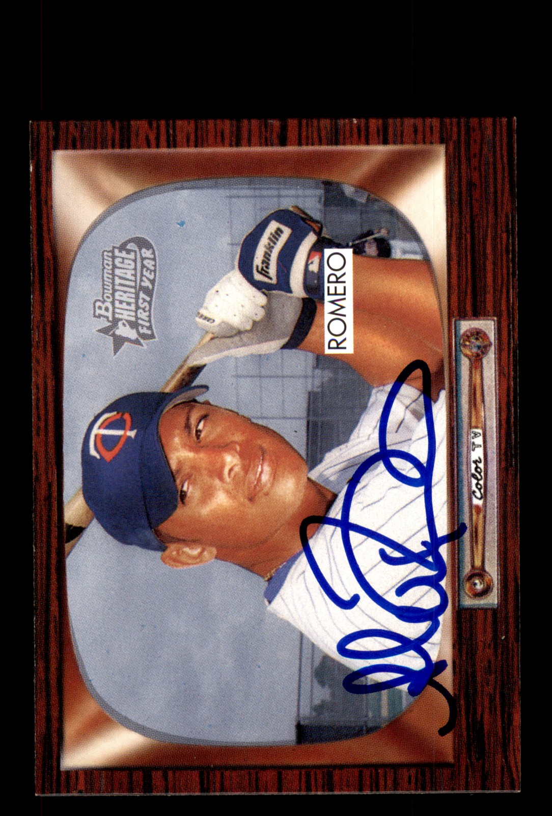 Signed Baseball Card Auto Alex Romero 2004 Bowman Heritage #321 Minnesota Twins
