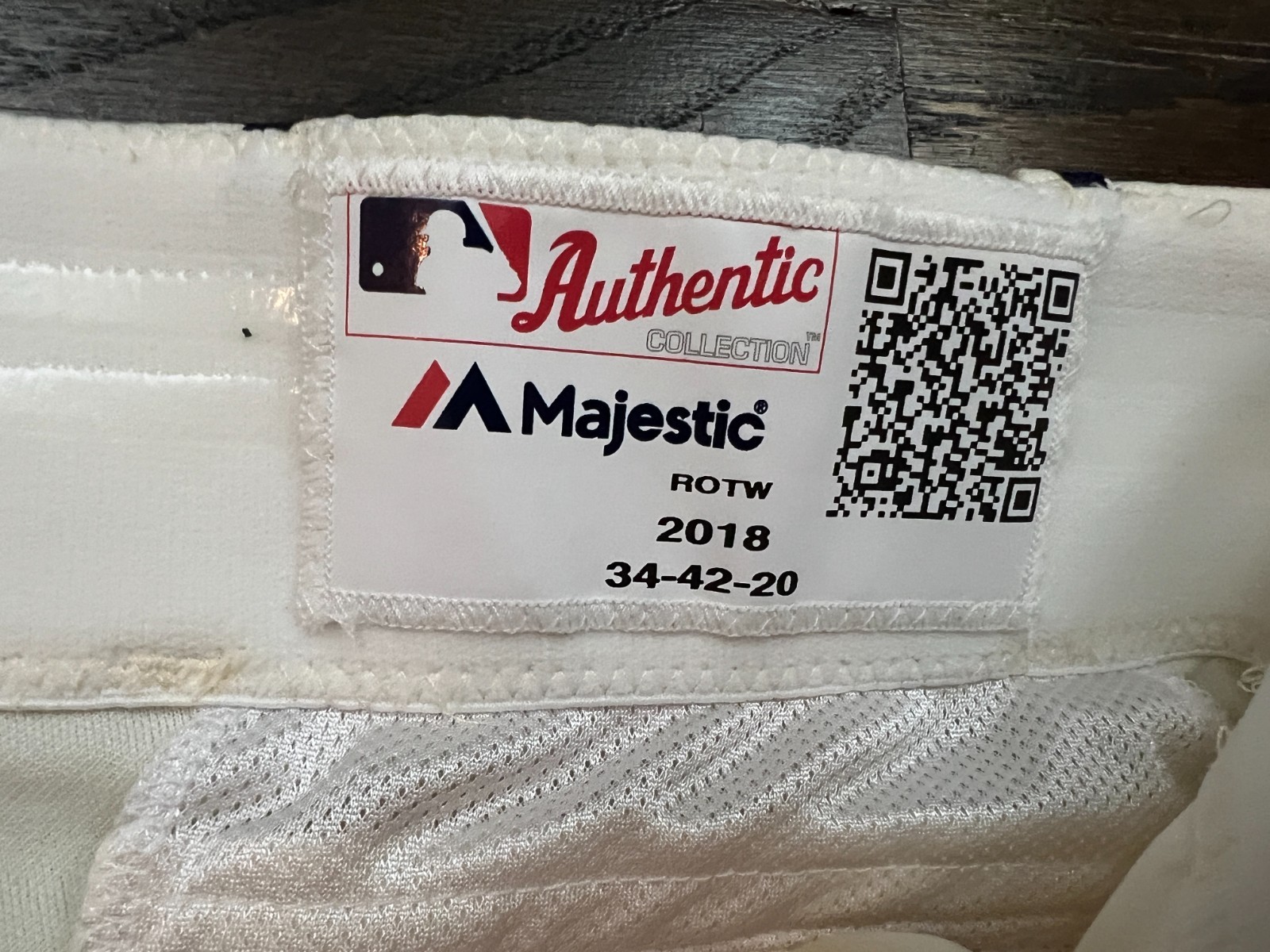 2018 GAME ISSUED MAJESTIC BASEBALL PANTS TBTC KANSAS CITY ROYALS SIZE 34-42-20