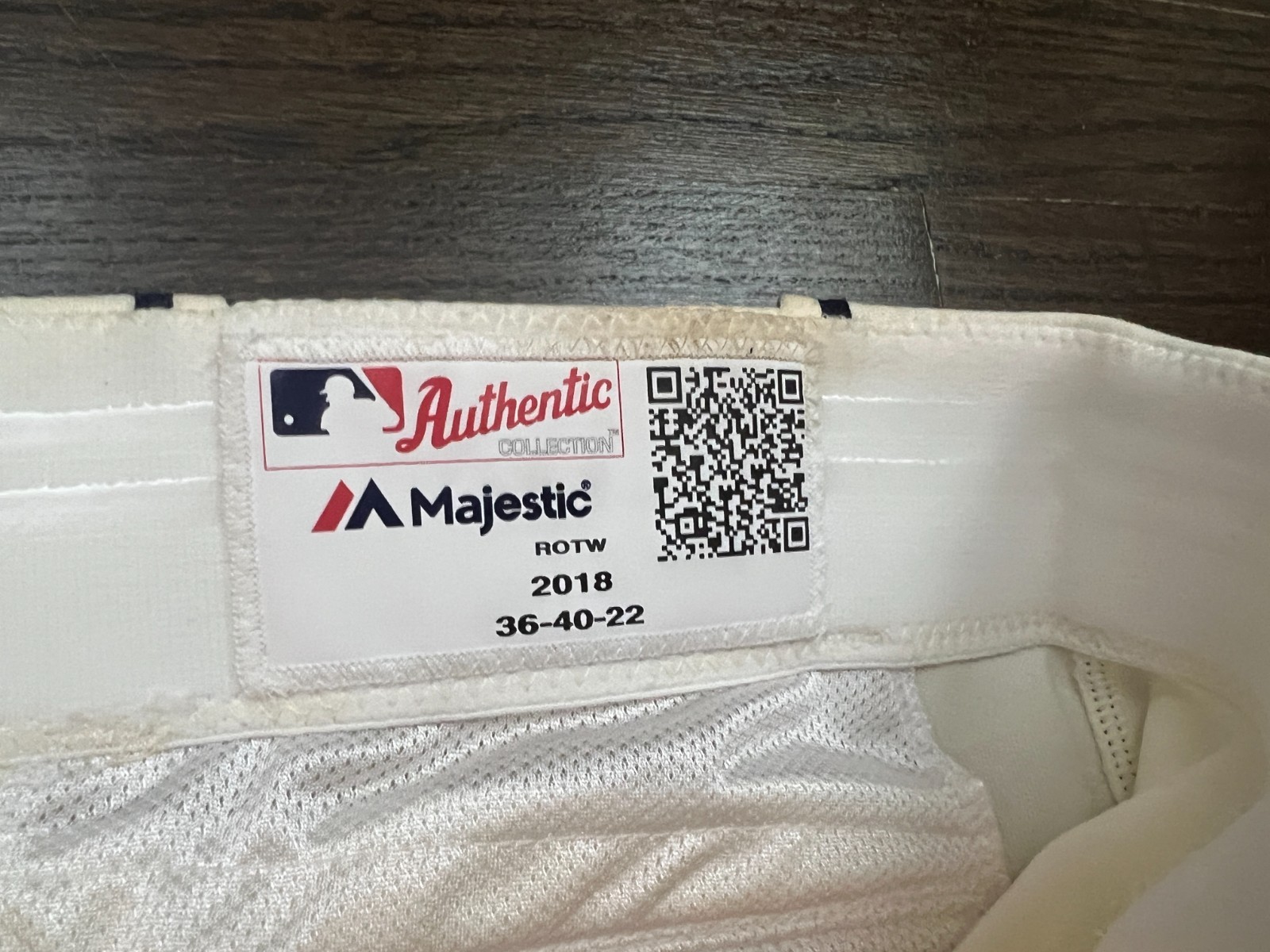 2018 GAME ISSUED MAJESTIC BASEBALL PANTS TBTC KANSAS CITY ROYALS SIZE 36-40-22