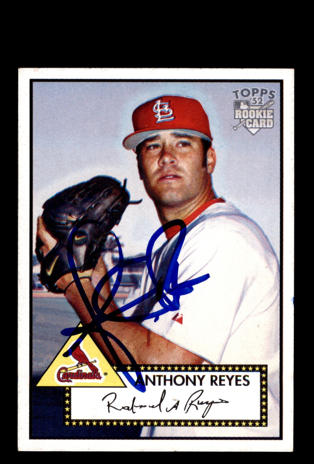 Signed Baseball Card Auto Anthony Reyes 2006 Topps '52 Rookies #194 Cardinals