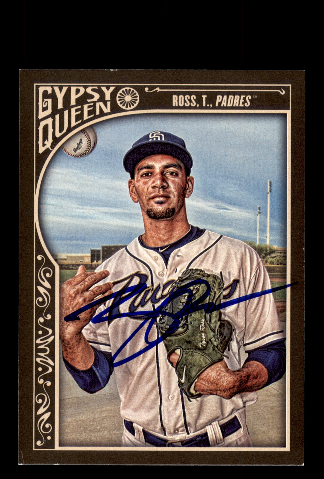 Signed Baseball Card Auto Tyson Ross 2015 Topps Gypsy Queen #235 Padres