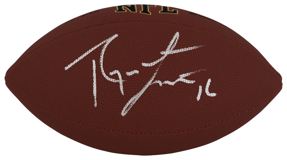 Ryan Leaf Signed Wilson Super Grip Full Size NFL Football - (SCHWARTZ COA)