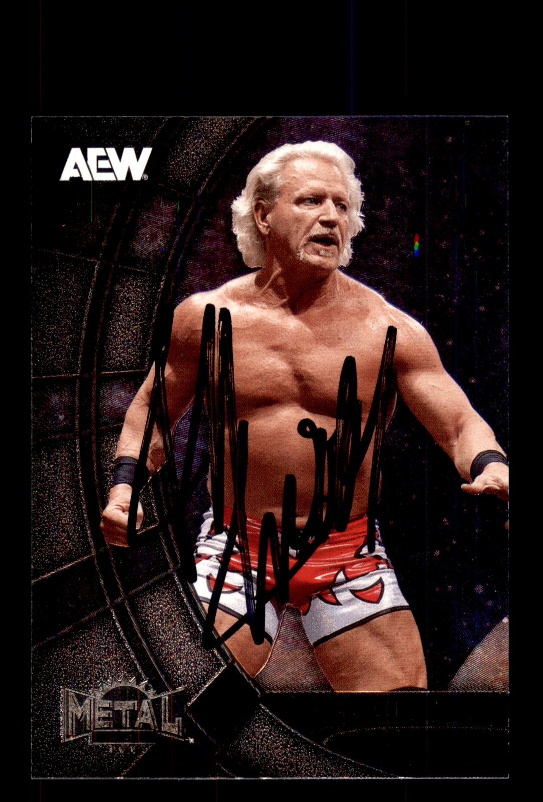 Signed AEW Card Auto Jeff Jarrett 2025 SkyBox Metal Universe AEW #46