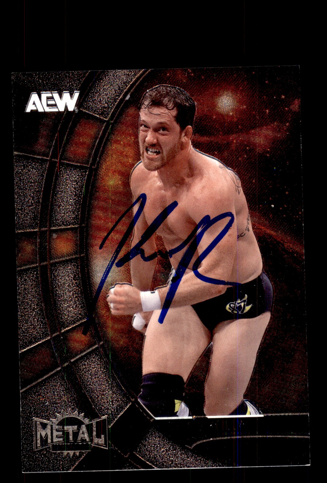 Signed AEW Card Auto Kyle O'Reilly 2025 SkyBox Metal Universe #99 Wrestling