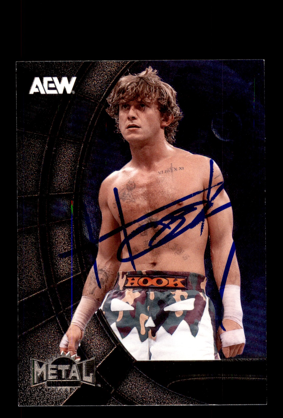 Signed Wrestling Card Auto HOOK 2025 SkyBox Metal Universe AEW #12