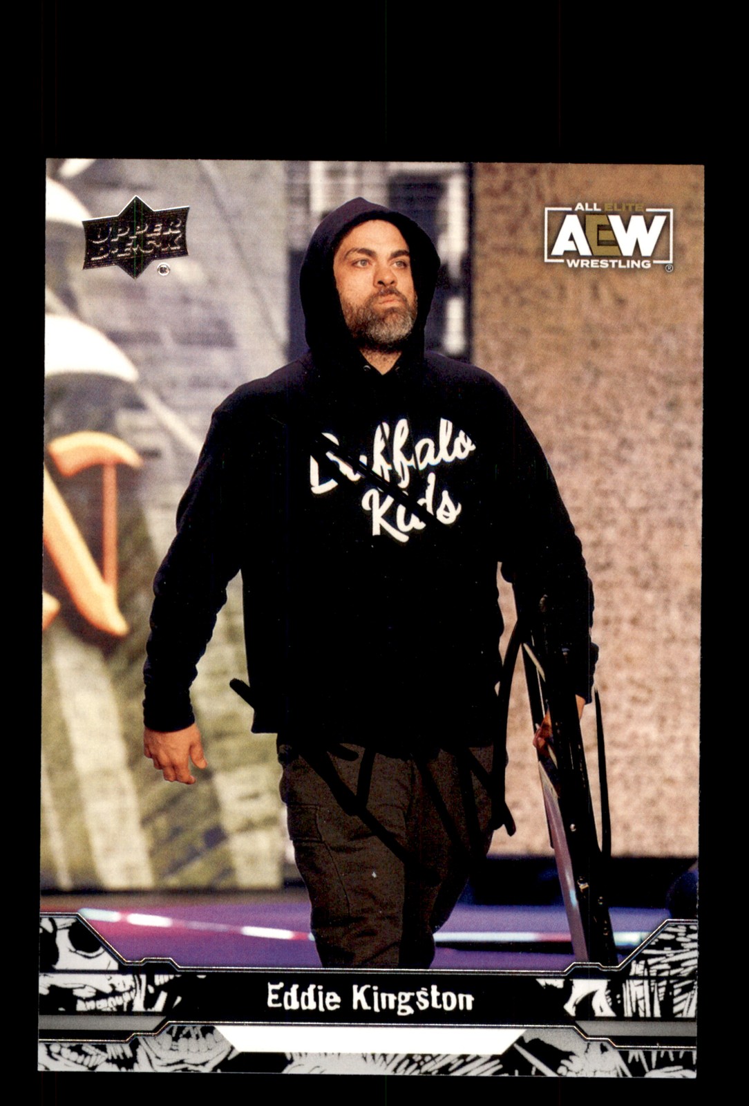 Signed Wrestling Card Auto Eddie Kingston 2023 Upper Deck AEW #70