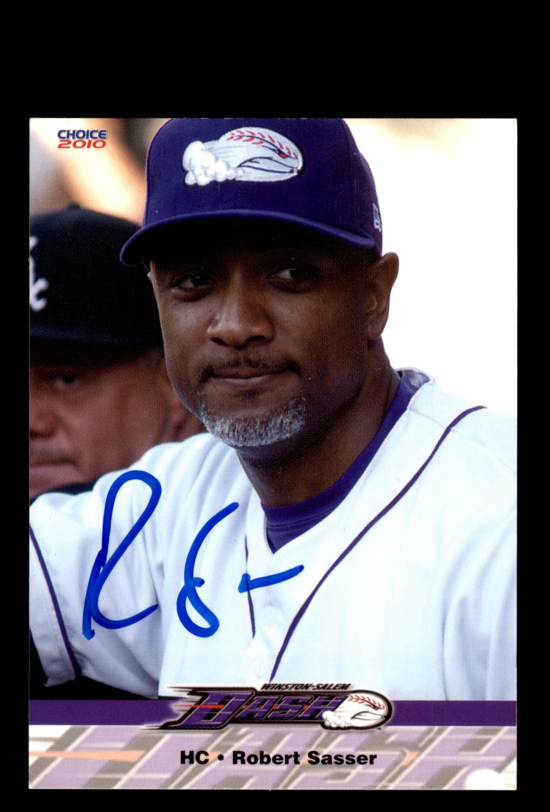 Signed Baseball Card Auto Robert Sasser 2010 Choice Winston-Salem Dash