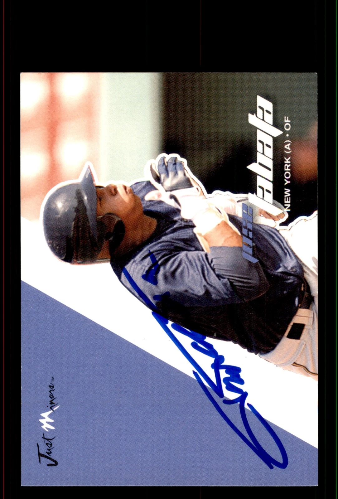 Signed Baseball Card Auto Jose Tabata 2008 Just Autographs #73 New York Yankees