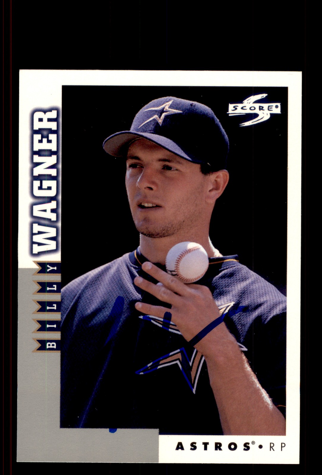 Signed Baseball Card Auto Billy Wagner 1998 Score #RT77 Houston Astros