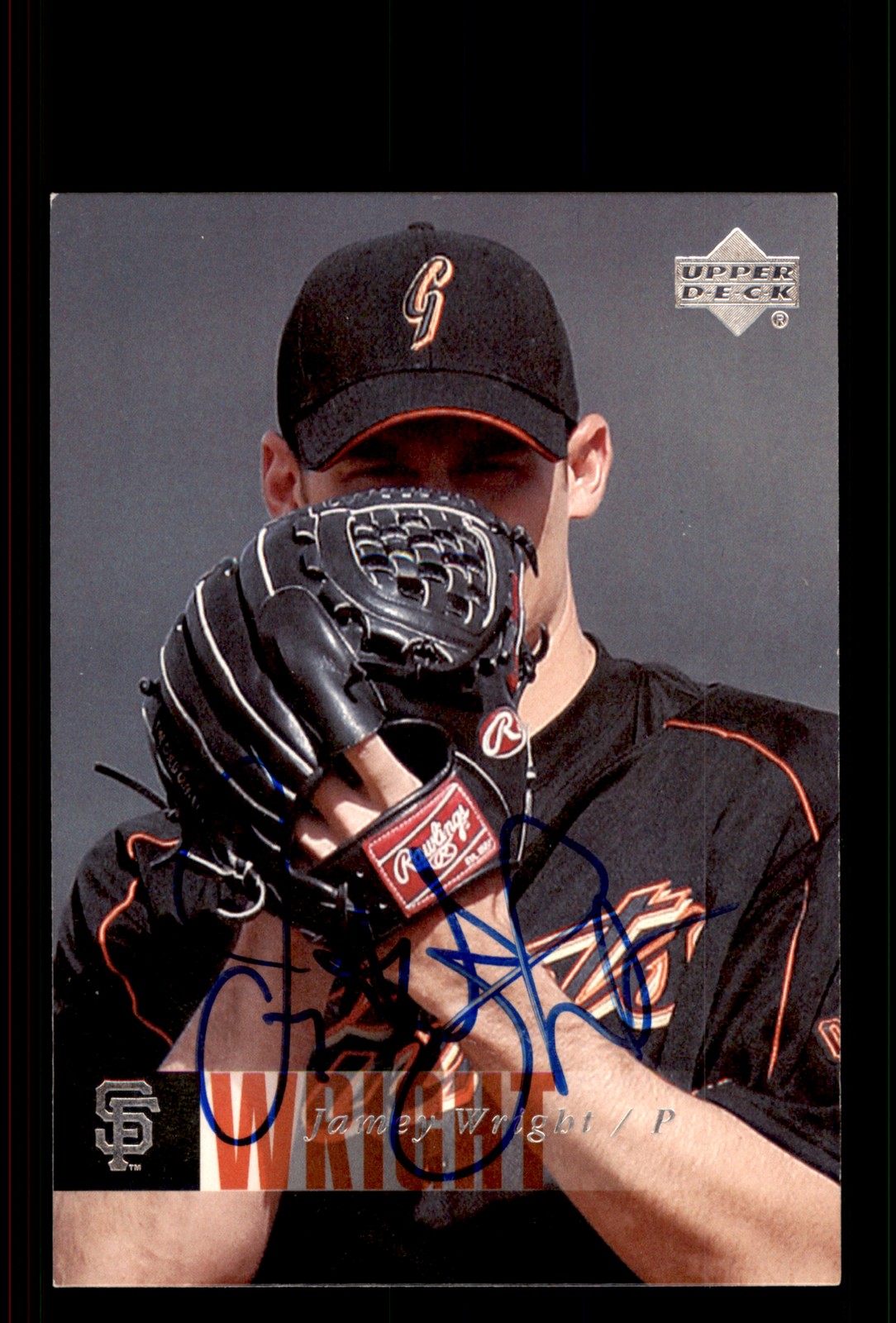 Signed Baseball Card Auto Jamey Wright 2006 Upper Deck #792 San Francisco Giants
