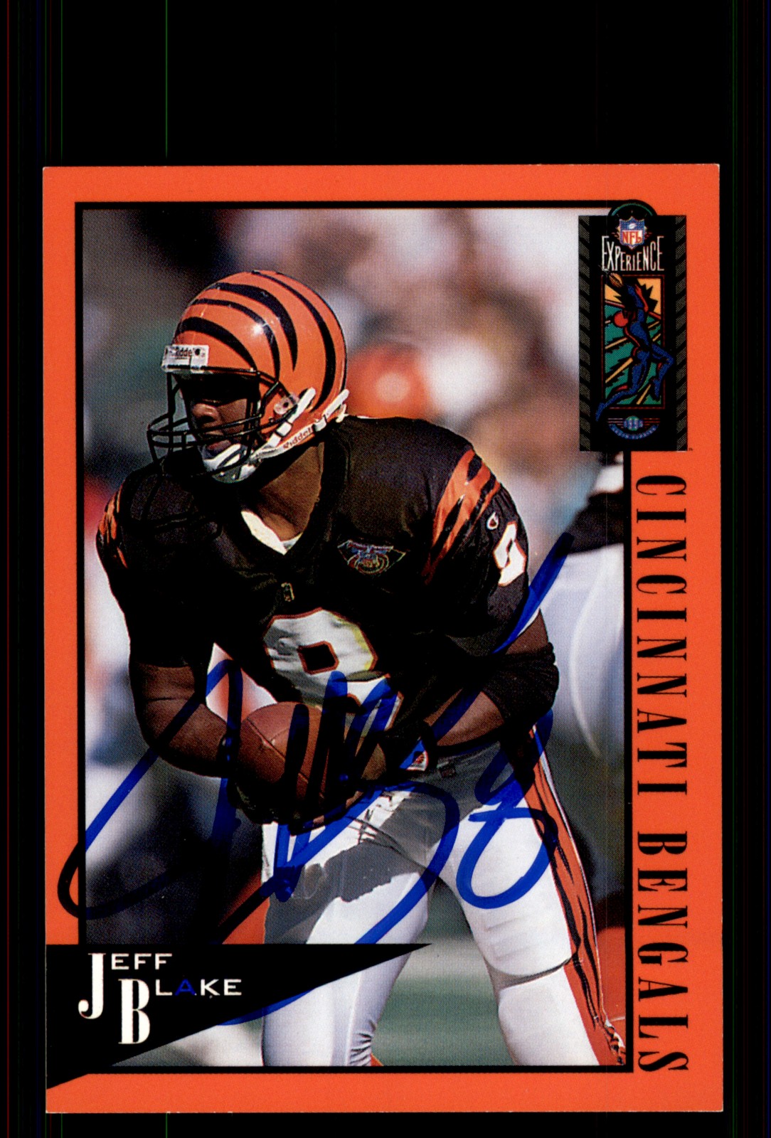 Signed Football Card Auto Jeff Blake 1995 Classic NFL Experience #16 Bengals