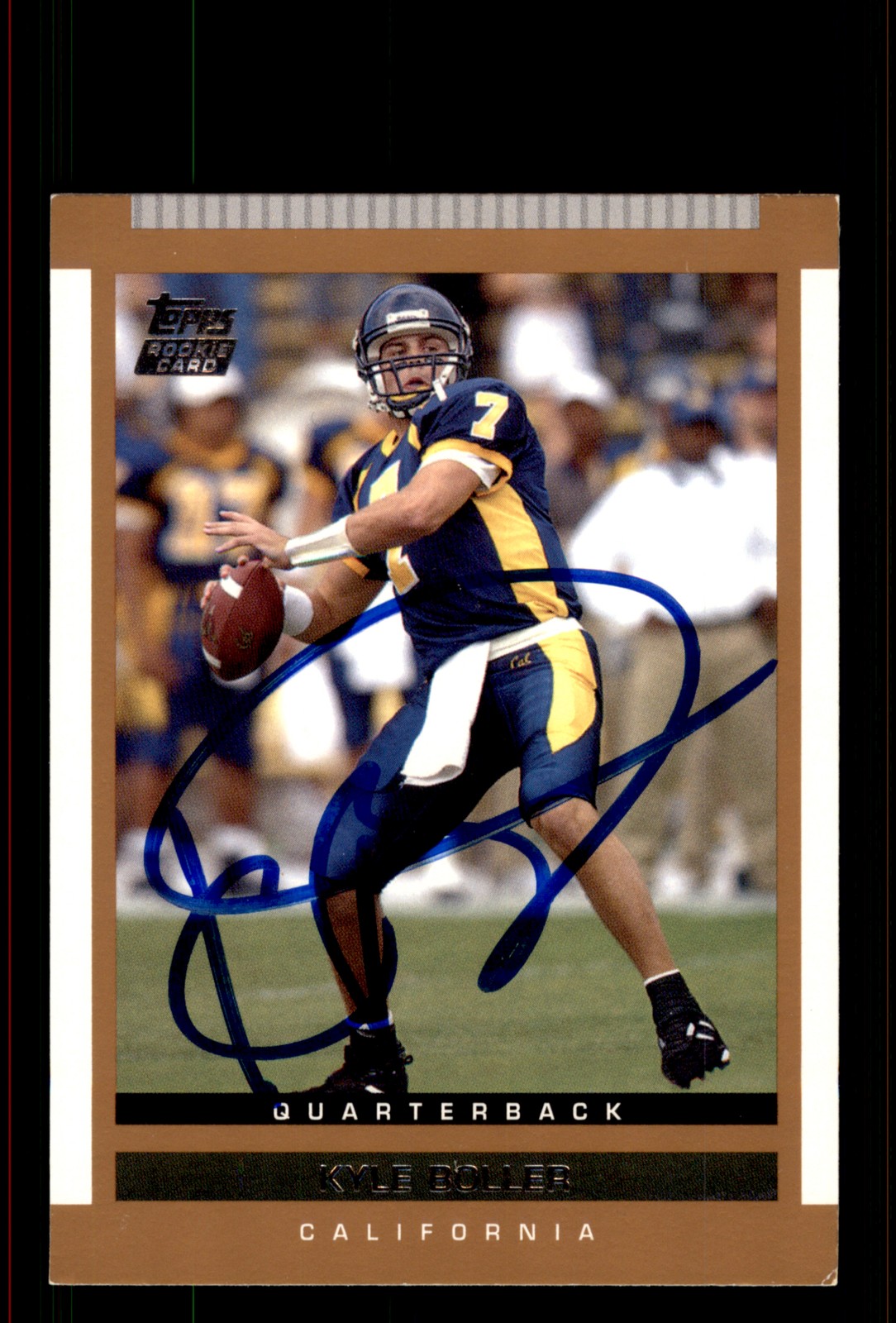 Signed Football Card Auto Kyle Boller 2003 Topps Draft Picks & Prospects #113