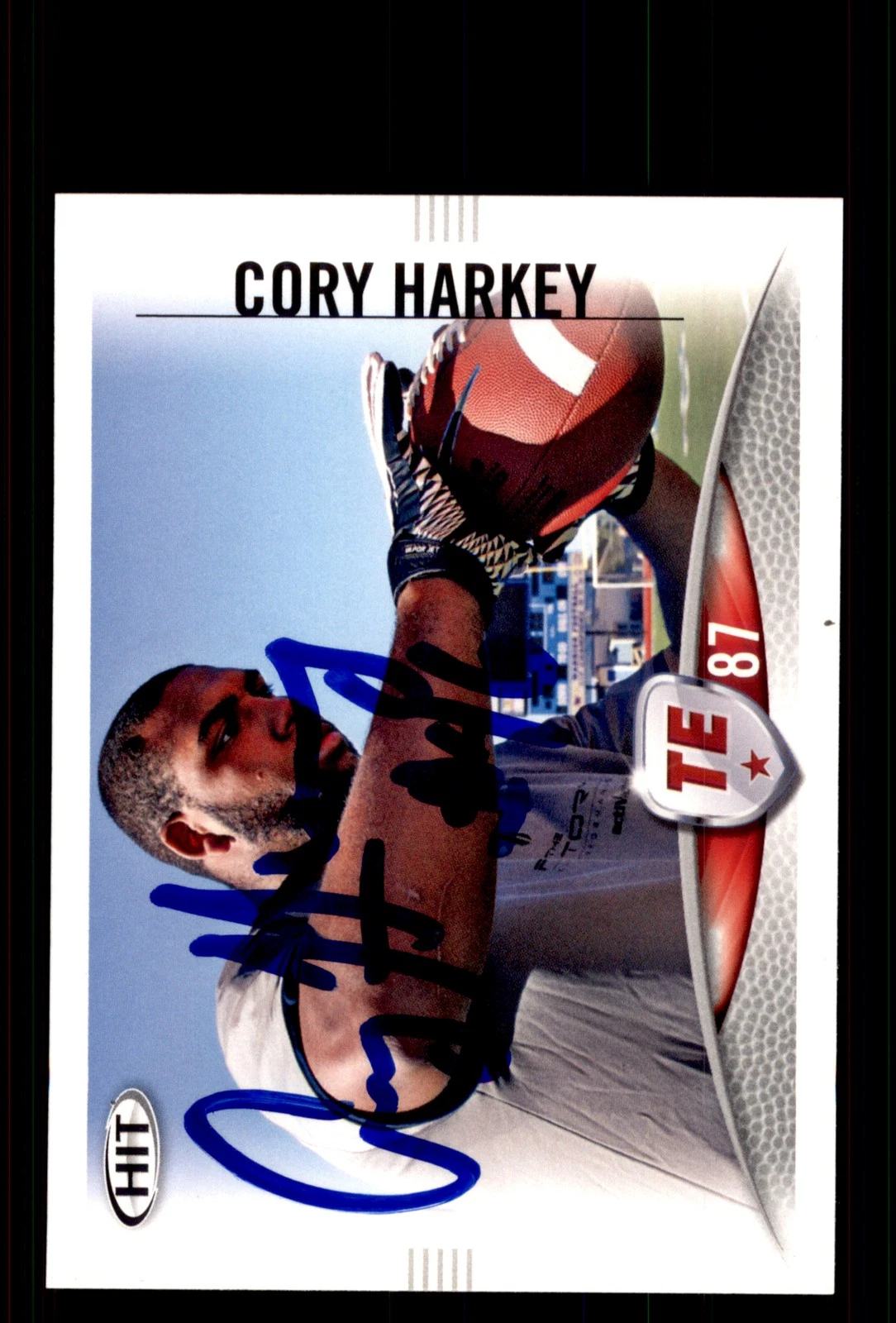 Signed Football Card Auto Cory Harkey 2012 SAGE HIT #87 UCLA Bruins