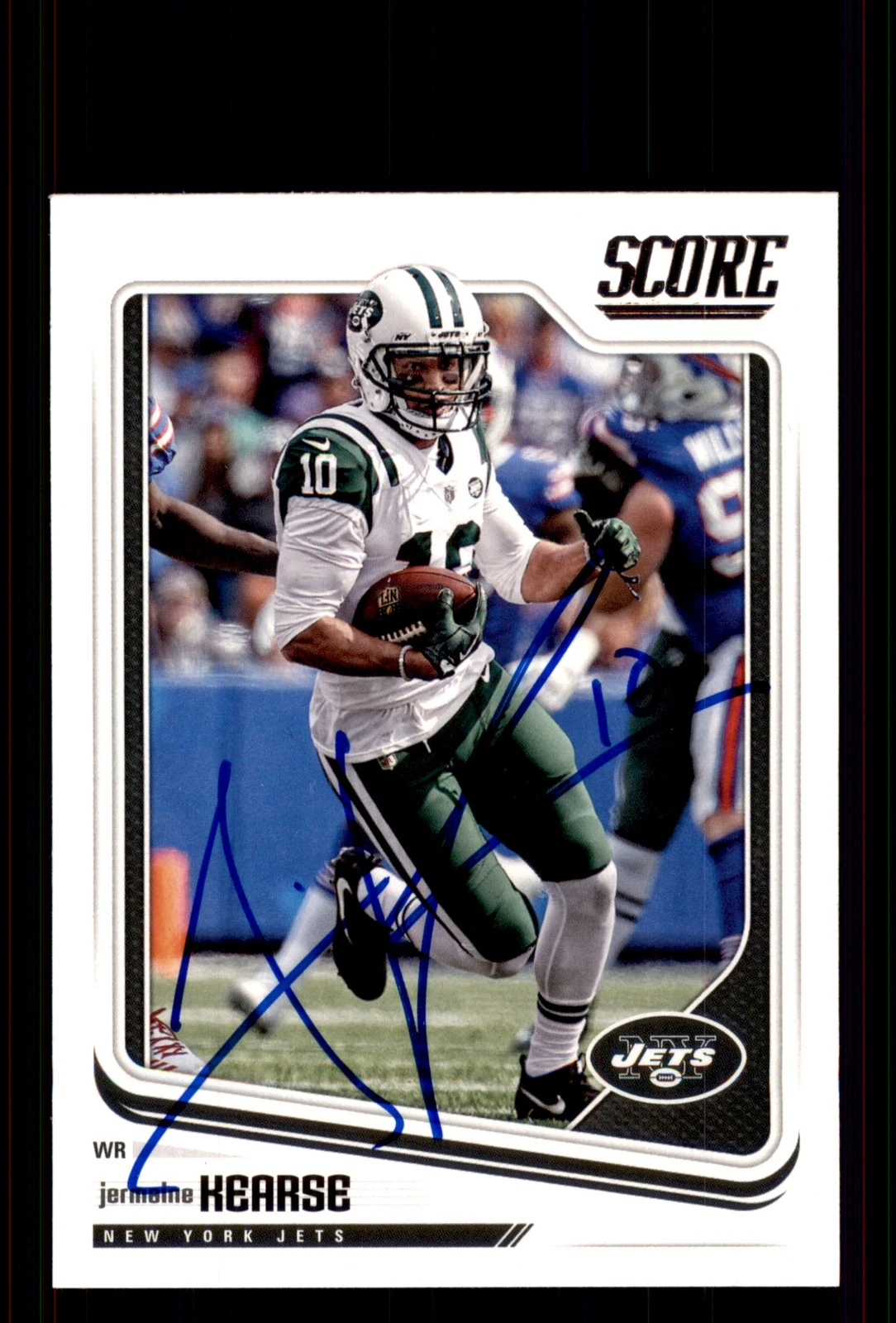 Signed Football Card Auto Jermaine Kearse 2018 Score #240 New York Jets