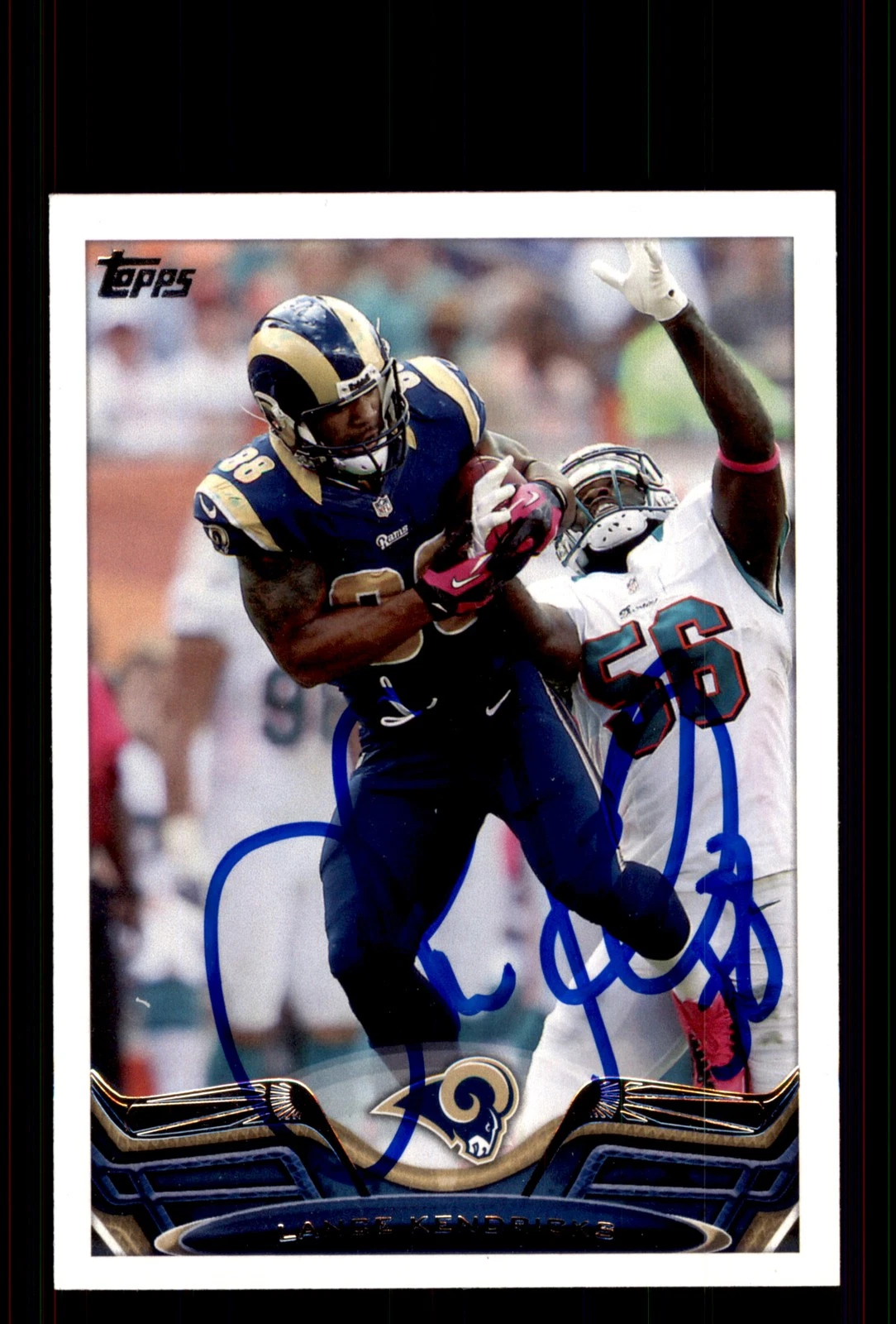Signed Football Card Auto Lance Kendricks 2013 Topps #381 St. Louis Rams