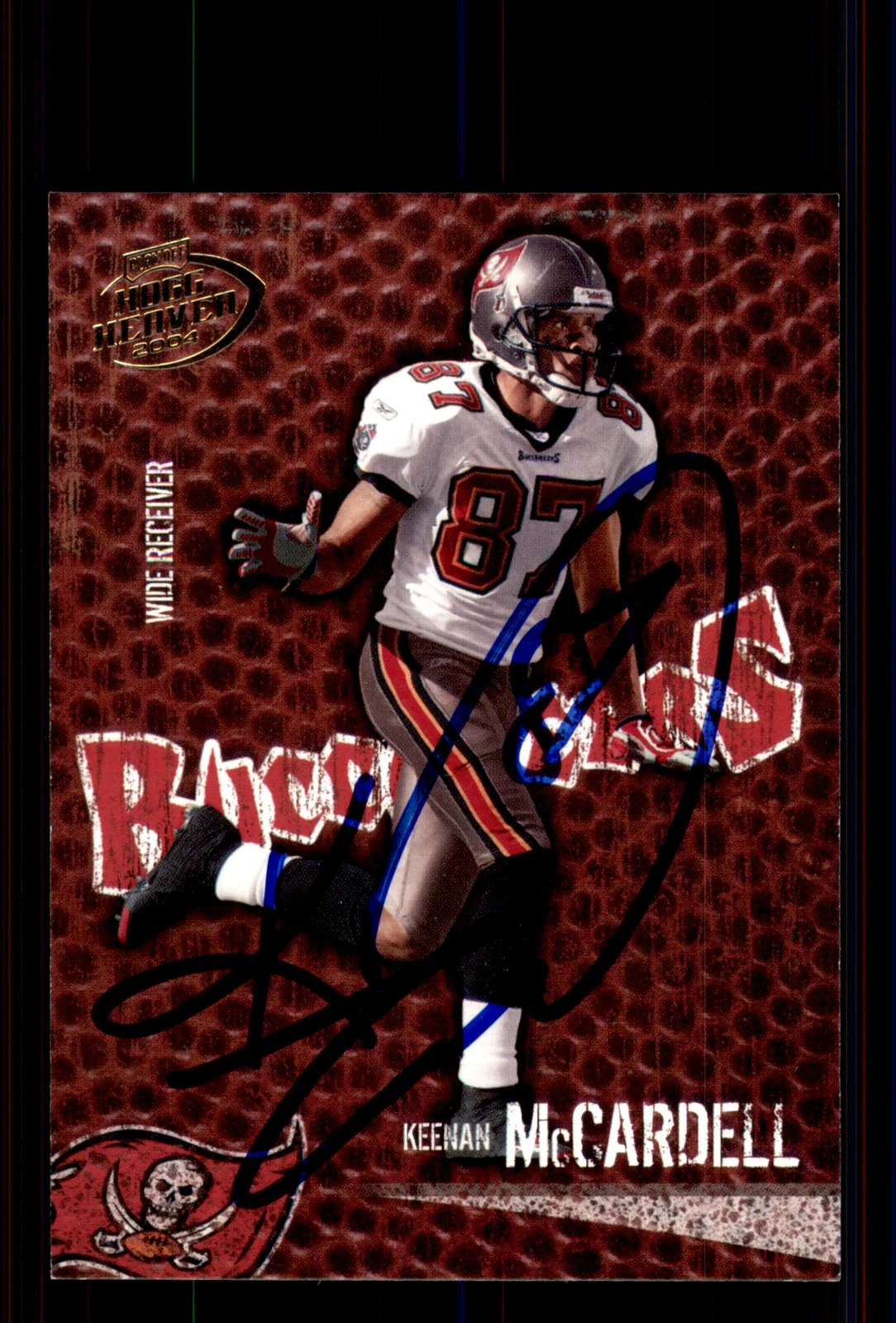 Signed Football Card Auto Keenan McCardell 2004 Playoff Hogg Heaven #93