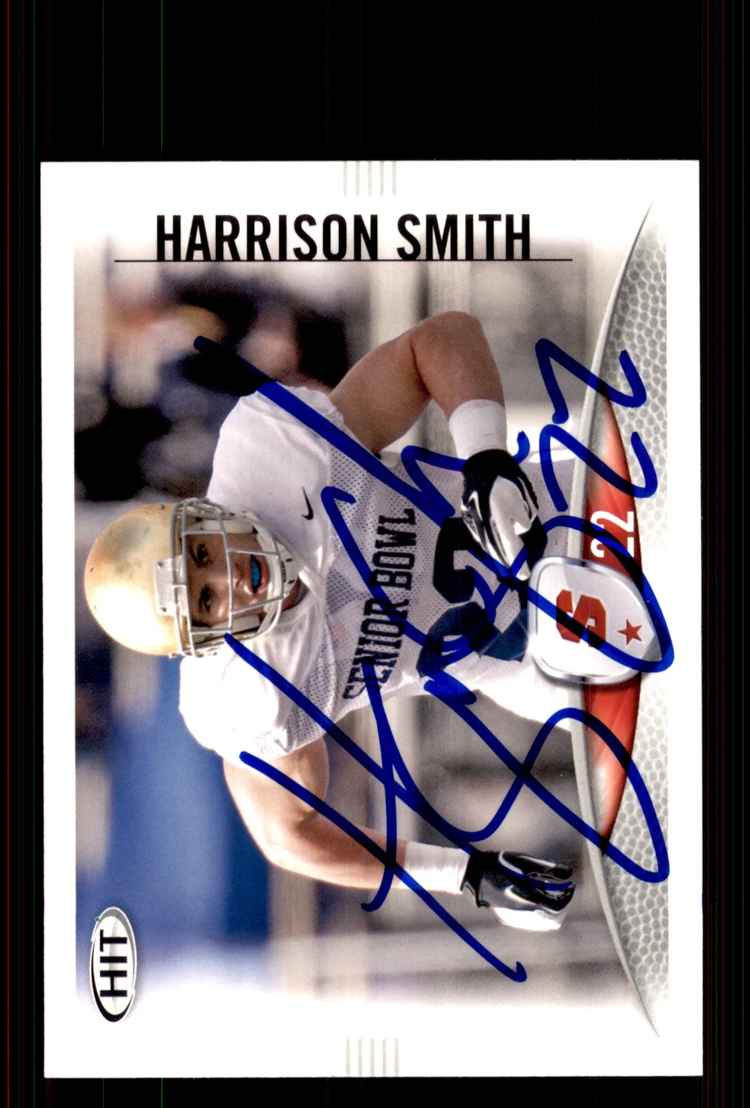 Signed Football Card Auto Harrison Smith 2012 SAGE HIT #38 Notre Dame