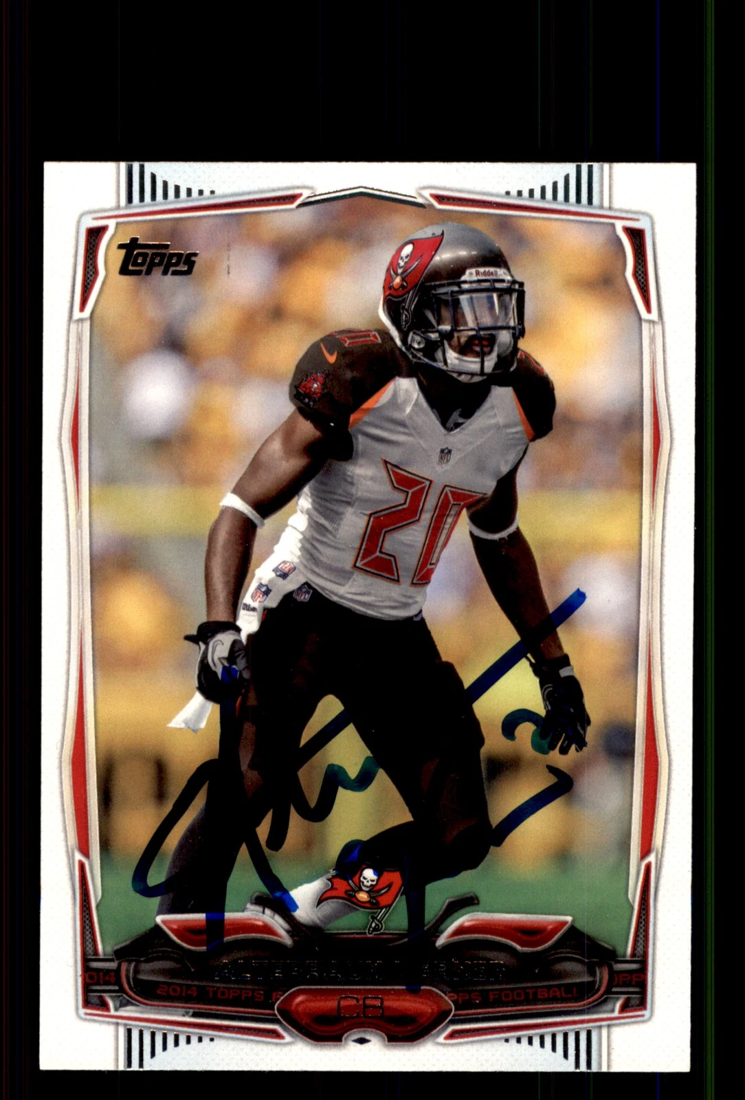 Signed Football Card Auto Alterraun Verner 2014 Topps #229 Tampa Bay Buccaneers