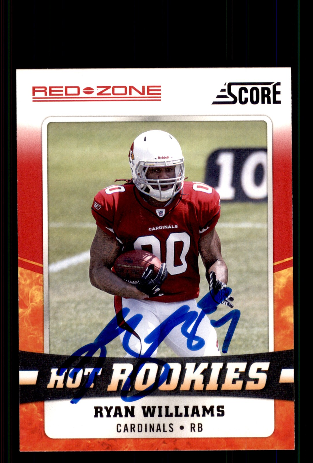 Signed Football Card Auto Ryan Williams 2011 Score #24 Arizona Cardinals