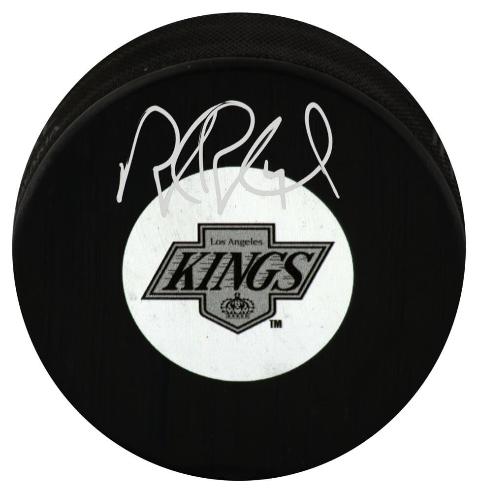 Rob Blake Signed Los Angeles Kings Logo Puck - (SCHWARTZ COA)