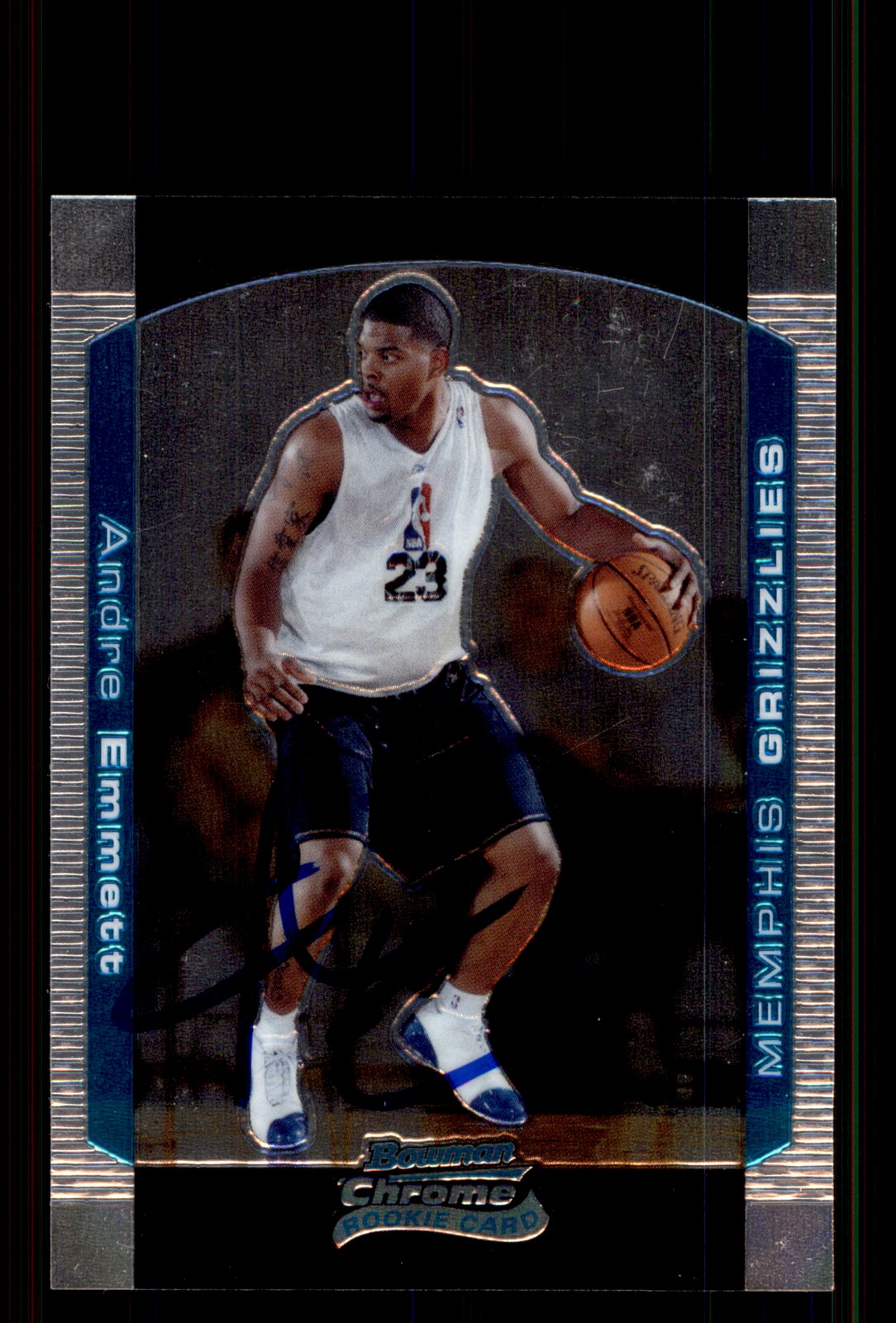 Signed Basketball Card Auto Andre Emmett 2004-05 Bowman Chrome #132