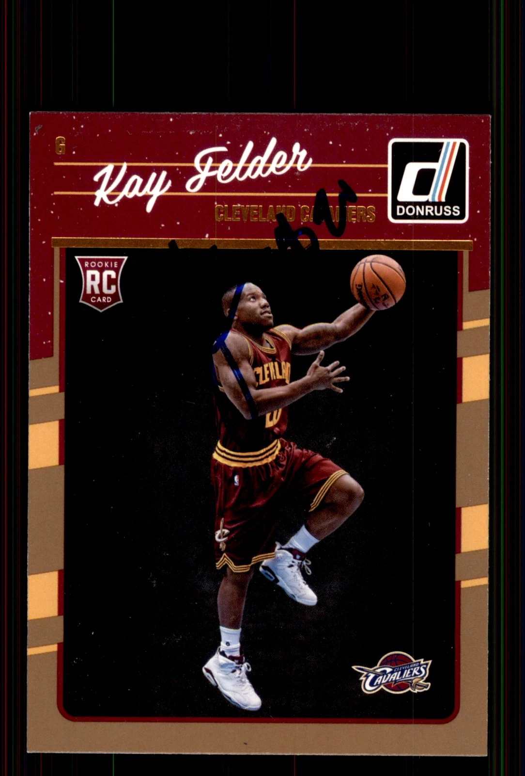 Signed Basketball Card Auto Kay Felder 2016-17 Donruss #192 Cleveland Cavaliers