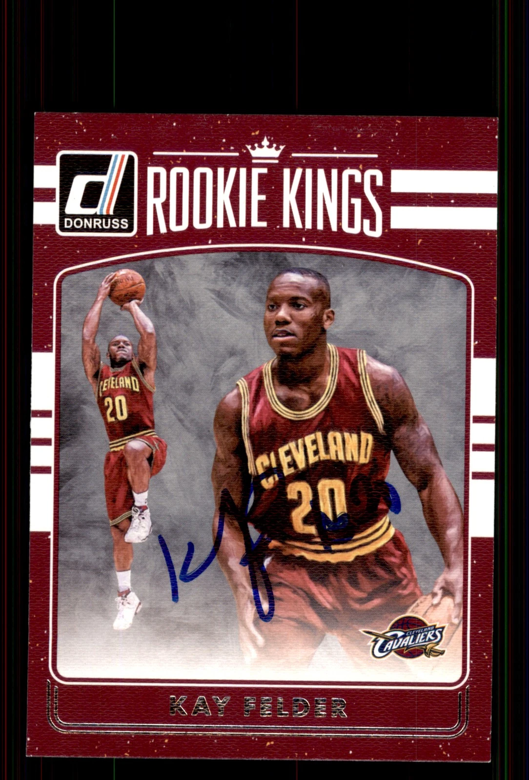 Signed Basketball Card Auto Kay Felder 2016-17 Donruss #28 Cavaliers