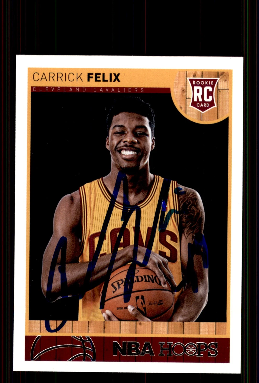 Signed Basketball Card Auto Carrick Felix 2013-14 Hoops #290 Cavaliers