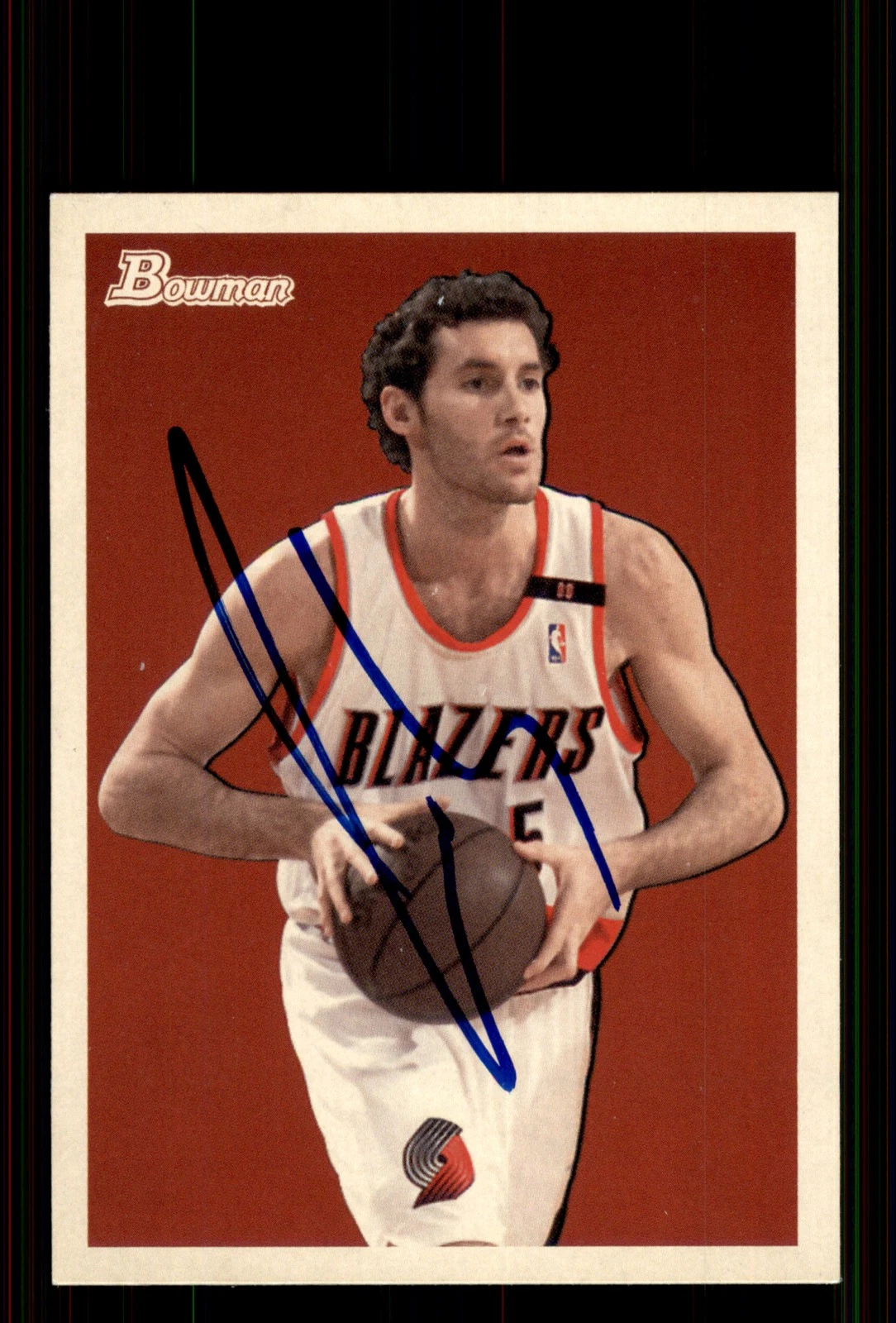 Signed Basketball Card Auto Rudy Fernandez 2009-10 Bowman 48 #65 Trail Blazers