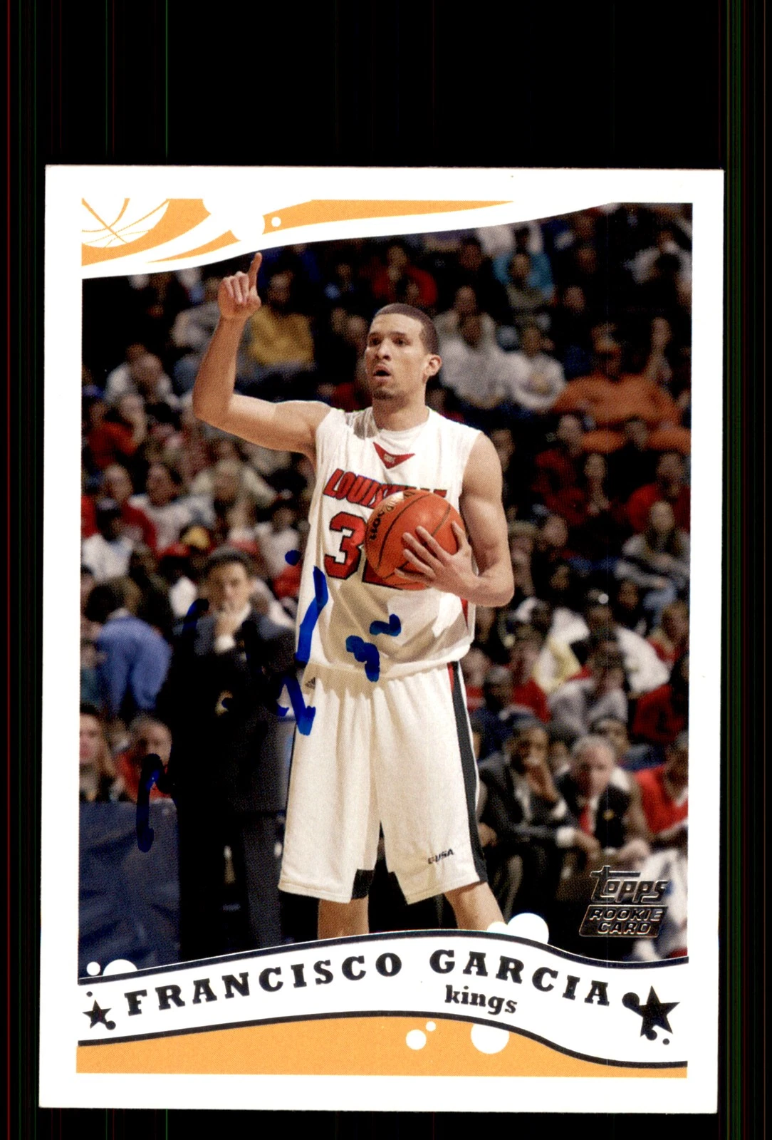 Signed Basketball Card Auto Francisco Garcia 2005-06 Topps #243 Sacramento Kings