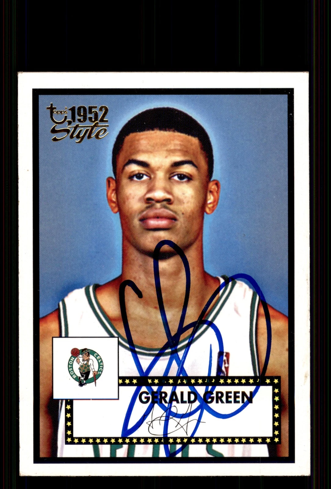 Signed Basketball Card Auto Gerald Green 2005-06 Topps 1952 Style #135 Celtics