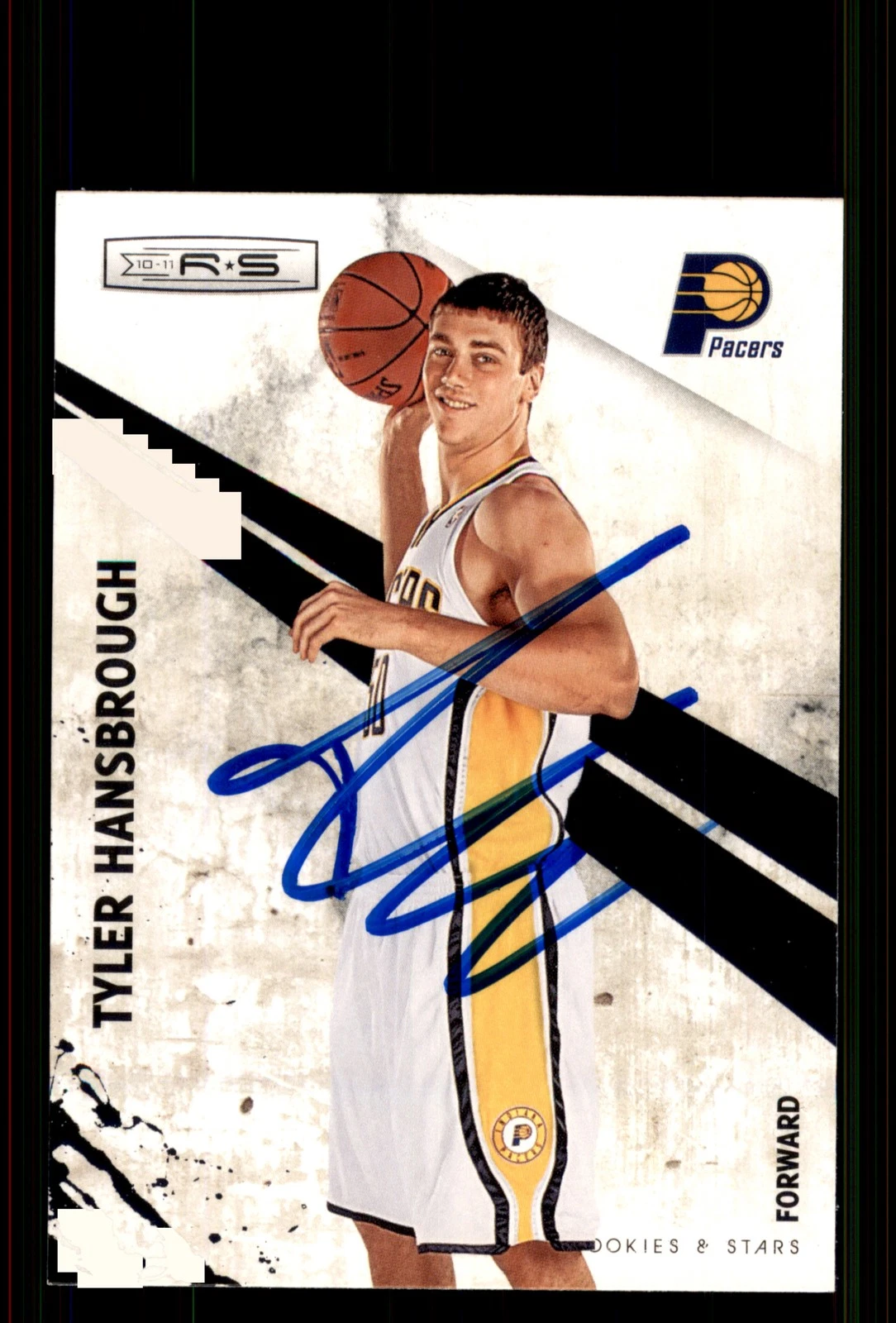 Signed Basketball Card Auto Tyler Hansbrough 2010-11 Panini Rookies & Stars #28
