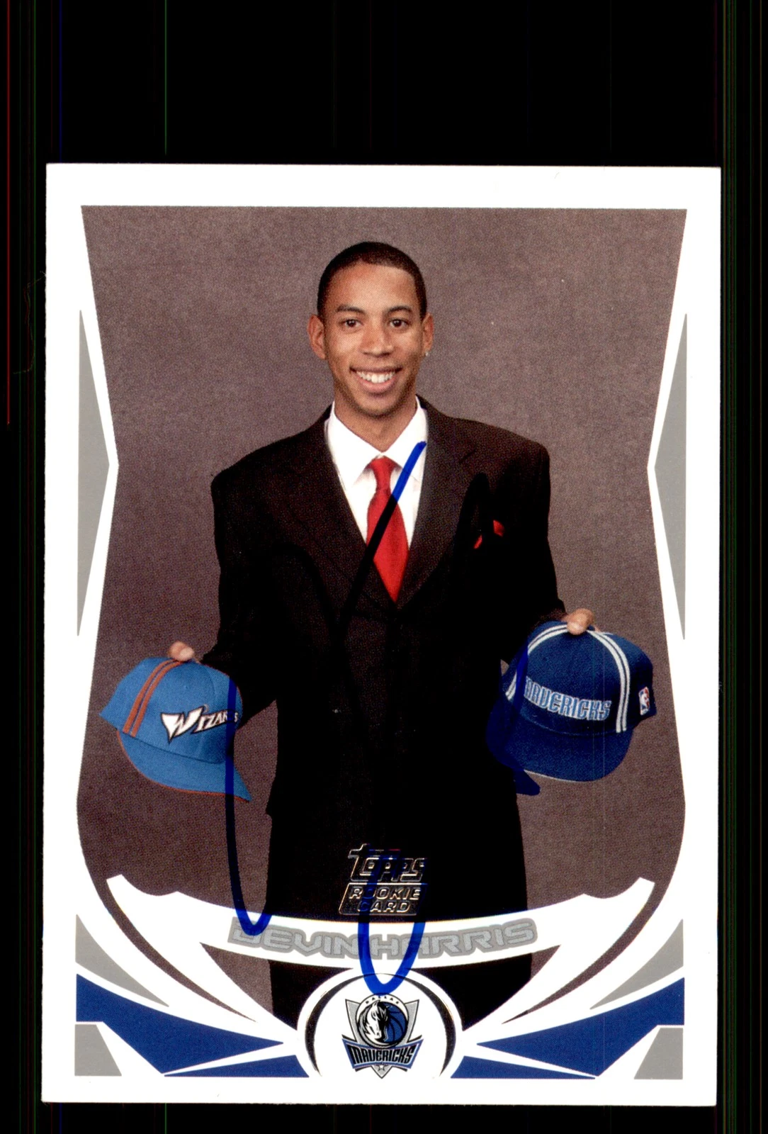 Signed Basketball Card Auto Devin Harris 2004-05 Topps #225 Dallas Mavericks