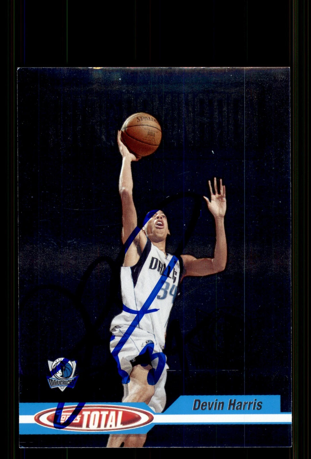 Signed Basketball Card Auto Devin Harris 2004-05 Topps Total #TD18 Mavericks